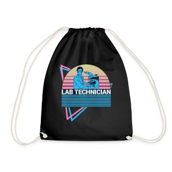 Technicien de laboratoire Rétro - Sac de sport léger - noir - Devant