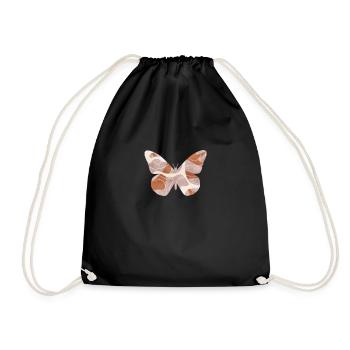 Bohemian Aesthetic Butterfly Hippie - Drawstring Bag - black - Front