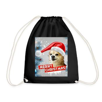 Merry Christmas - Sac de sport léger - noir - Devant