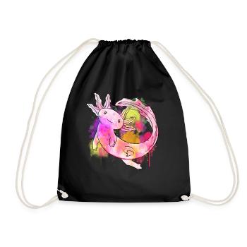 Art Academia Esthétique Axolotl Aquarelle - Sac de sport léger - noir - Devant