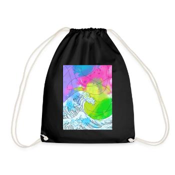 Art Academia Esthétique Grande Vague Au large de Kanagawa - Sac de sport léger - noir - Devant