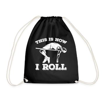 Fun Pole Vault Pole Vault Pole Vault - Drawstring Bag - black - Front