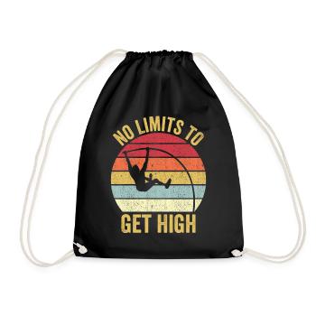 Saut à la perche amusant Saut à la perche - Sac de sport léger - noir - Devant