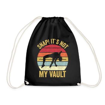 Fun Pole Vault Pole Vault - Drawstring Bag - black - Front