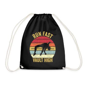 Fun Perle Vault Saut à la Perche Rapide - Sac de sport léger - noir - Devant