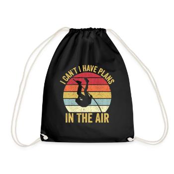 Fun Pole Vault Pole Vault - Drawstring Bag - black - Front