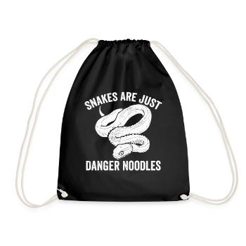 Les serpents drôles ne sont que des nouilles dangereuses - Sac de sport léger - noir - Devant
