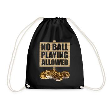 Drôle de boule Python Serpent - Sac de sport léger - noir - Devant