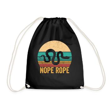 Drôle de corde serpent rétro - Sac de sport léger - noir - Devant