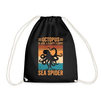 La pieuvre drôle est juste une boiterie, boiteuse - Sac de sport léger - noir - Devant