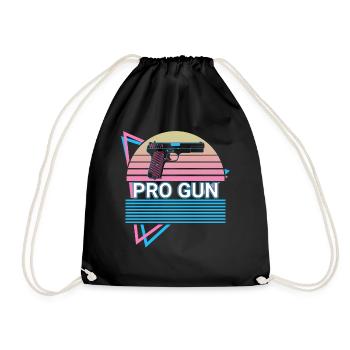 Pro Gun Rétro - Sac de sport léger - noir - Devant