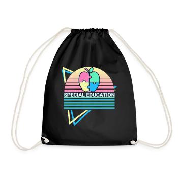 Éducation spécialisée rétro - Sac de sport léger - noir - Devant