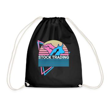 Trading d’actions Stock Traders Rétro - Sac de sport léger - noir - Devant