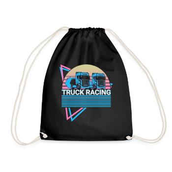 Truck Racing Truck Racer Retro - Sac de sport léger - noir - Devant