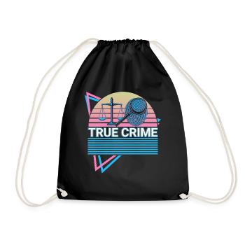 True Crime Retro - Drawstring Bag - black - Front