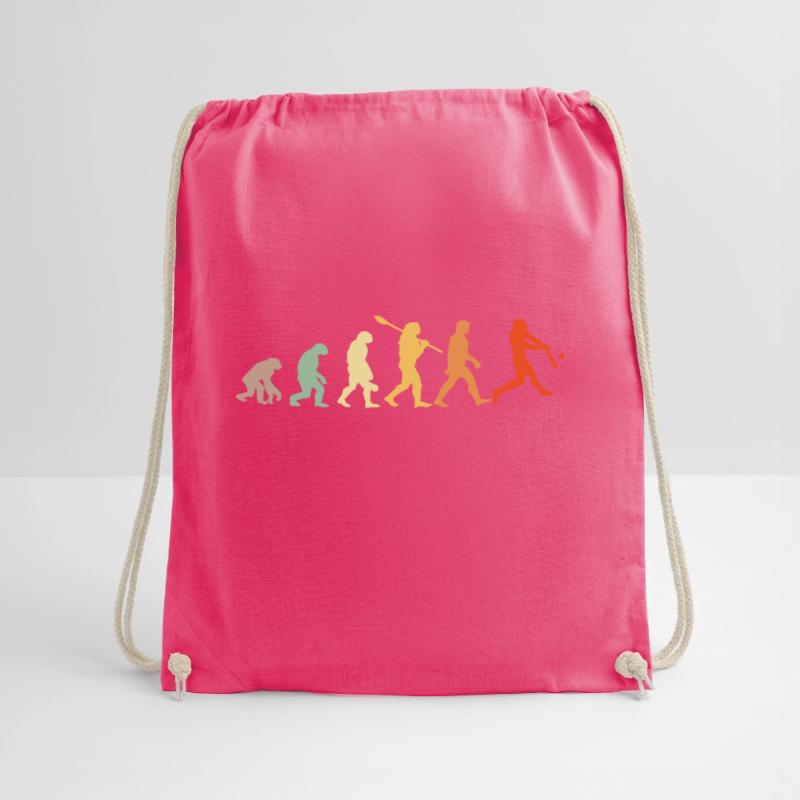 Baseball Evolution Baseball Player Gift Drawstring Bag