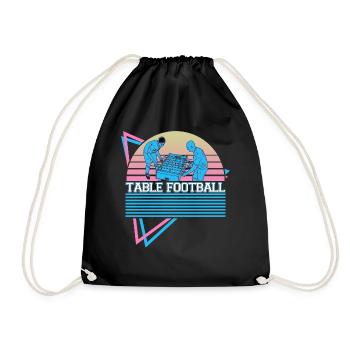 Joueur de baby-foot rétro - Sac de sport léger - noir - Devant