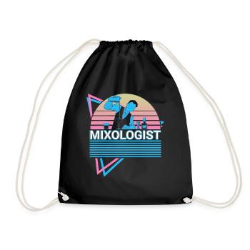 Mixologue Barman de mixologie Barman Barman - Sac de sport léger - noir - Devant