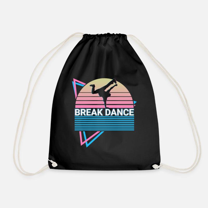 Breakdance Breakdance Breakdance Rétro - Sac de sport léger - noir