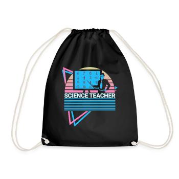 Professeur de sciences Rétro - Sac de sport léger - noir - Devant
