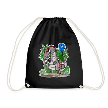 Garçons 9 ans 9ème anniversaire Garçons Dino Shirt - Sac de sport léger - noir - Devant
