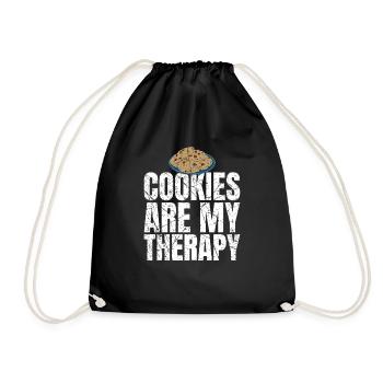 Les cookies sont mes cookies de thérapie Les amateurs de cookies - Sac de sport léger - noir - Devant