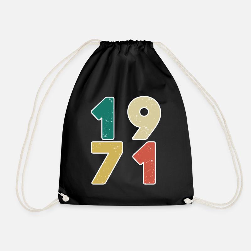 1971 - Né 1971 - Année de construction 1971 - Sac de sport léger - noir