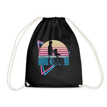 Occupational Therapy Retro - Drawstring Bag - black - Front