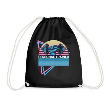 Entraîneur personnel Rétro - Sac de sport léger - noir - Devant