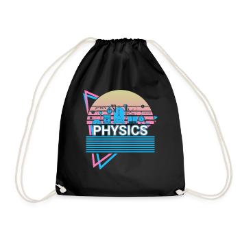 Physics Retro Science - Drawstring Bag - black - Front