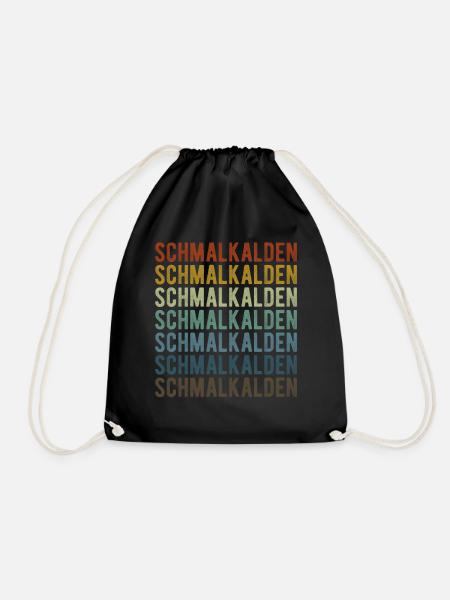 Schmalkalden Stadt Retro Vintage - Turnbeutel - Schwarz