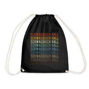 Schwaebisch Hall City Retro Vintage - Drawstring Bag - black - Front