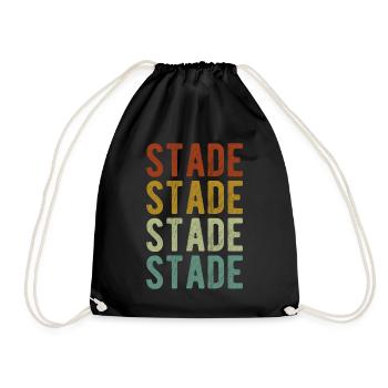 Stade City Retro Vintage - Sac de sport léger - noir - Devant