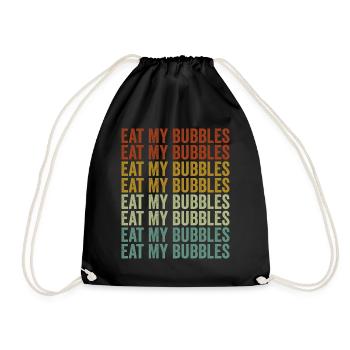 Eat more plants Plant-based nutrition - Drawstring Bag - black - Front