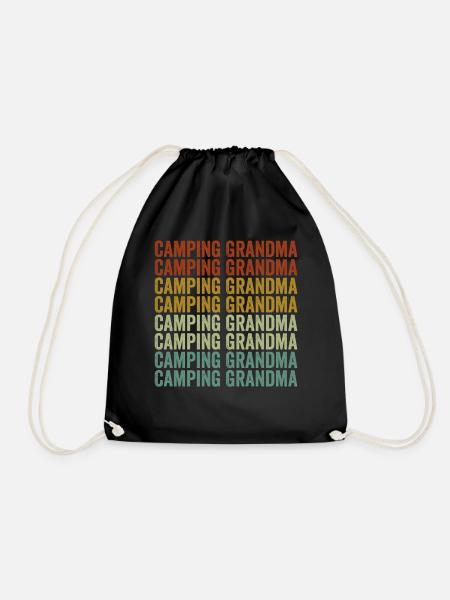 Camping Oma Rv Camper Camping Oma Glamping - Turnbeutel - Schwarz