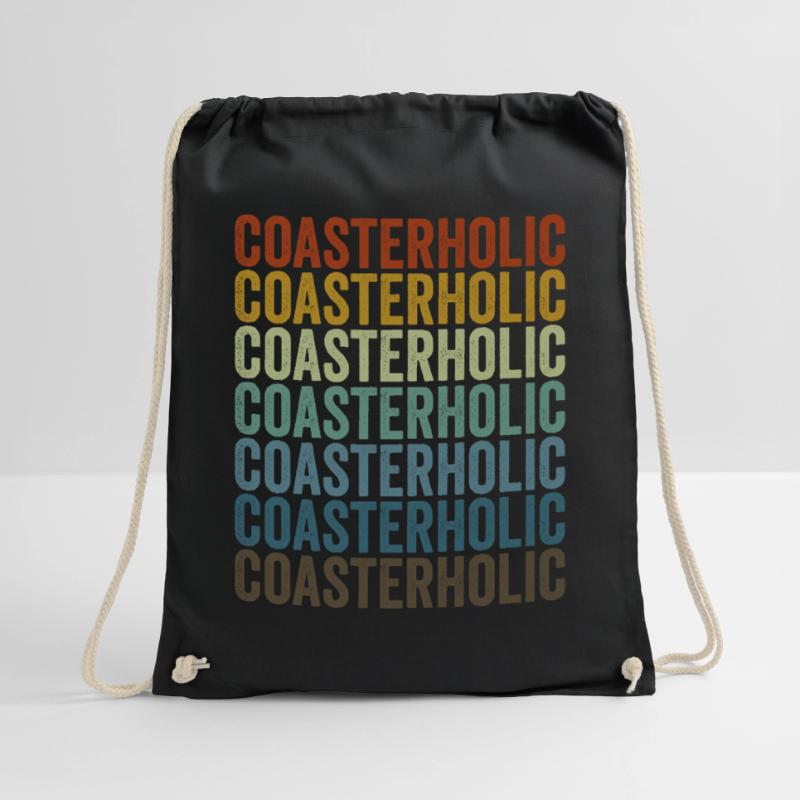 Roller coaster holic roller coaster lovers Drawstring Bag