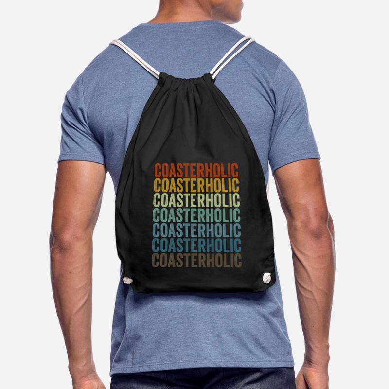 Roller coaster holic roller coaster lovers Drawstring Bag