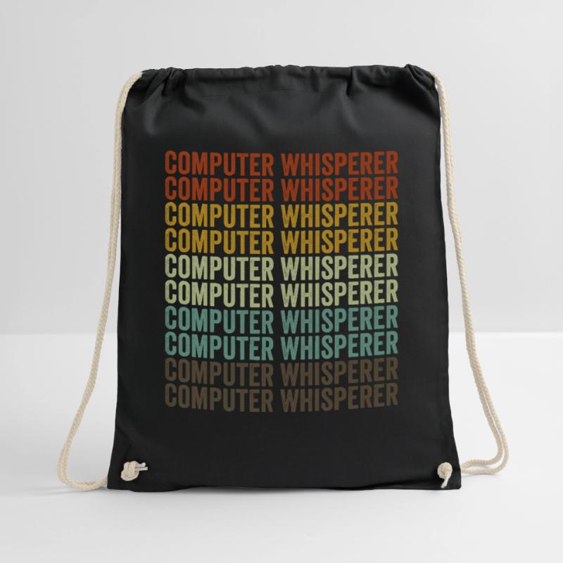 Computer Whisperer Computer Nerd IT Helpdesk Drawstring Bag