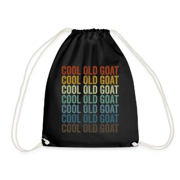Cool vieille chèvre drôle de chèvre - Sac de sport léger - noir - Devant