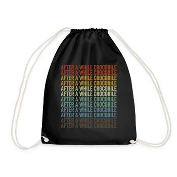 After a while crocodile crocodile - Drawstring Bag - black - Front