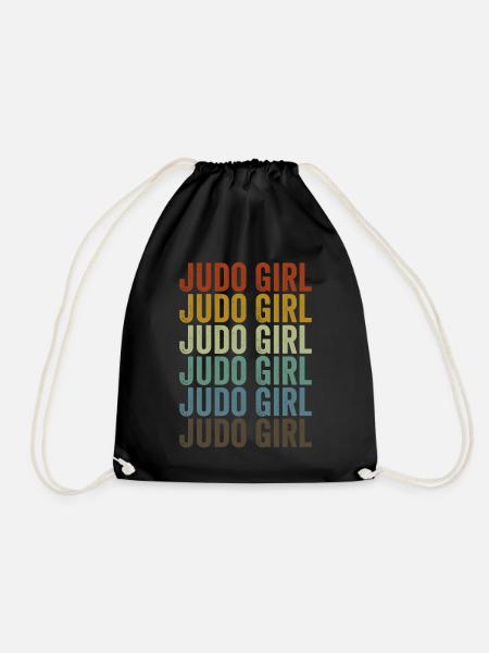 Judo Girl Judo Kampfsport Mädchen - Turnbeutel - Schwarz