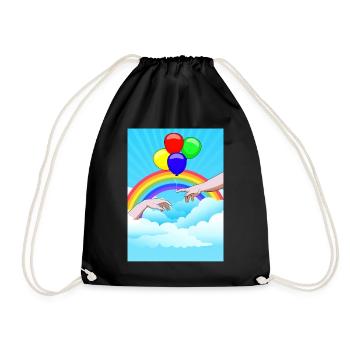 Création esthétique Clowncore de ballons Adam - Sac de sport léger - noir - Devant