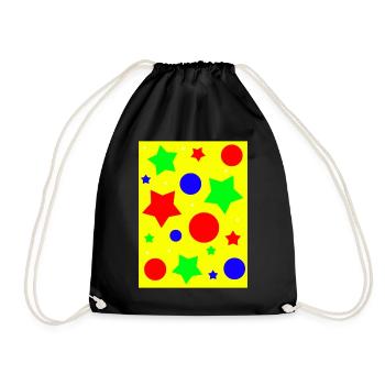 Clowncore Aesthetic Pattern - Turnbeutel - Schwarz - Vorne