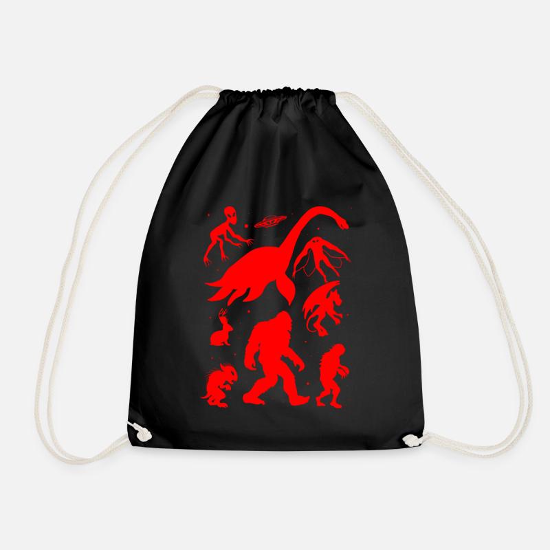 Cryptidcore Aesthetic Cryptid Monsters - Turnbeutel - Schwarz
