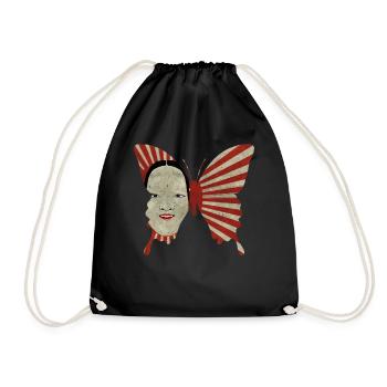 Angura Kei Papillon Esthétique Japonais Foncé - Sac de sport léger - noir - Devant