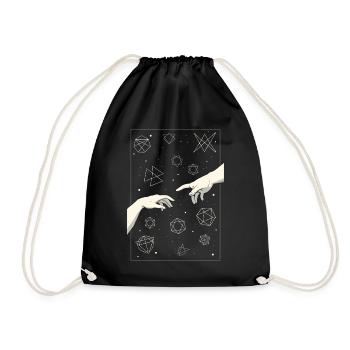 Angura Kei Dark Japanese Aesthetic - Drawstring Bag - black - Front