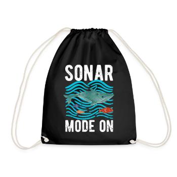 Funny Marine Biologist Marine Biology - Drawstring Bag - black - Front