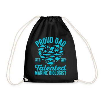 Biologiste marin Papa Marine Biology - Sac de sport léger - noir - Devant