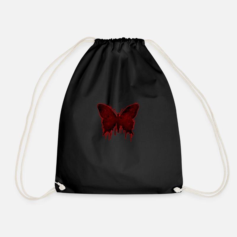 Finnish Goth Aesthetic Gothic Butterfly Drip Goth - Turnbeutel - Schwarz