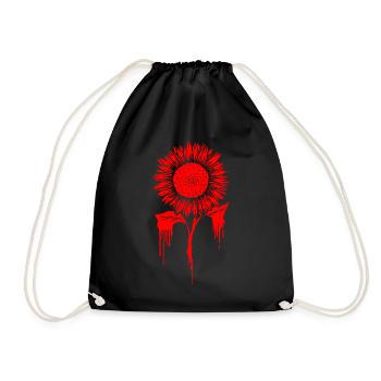 Finnish Goth Aesthetic Gothic Sunflower Goth - Turnbeutel - Schwarz - Vorne